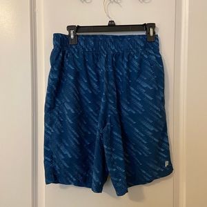 Men’s Blue Athletic Shorts with Liner